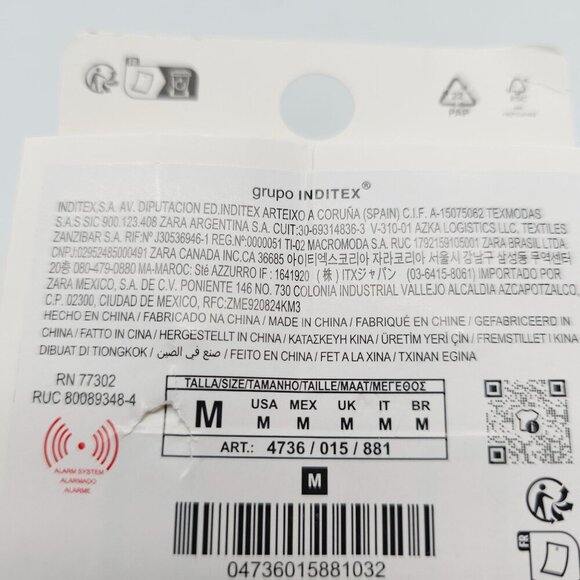 ZARA NEW WOMAN SS24 GOLD SILVER PADLOCK EARRINGS REF:4736/015 * - Picture 4 of 5